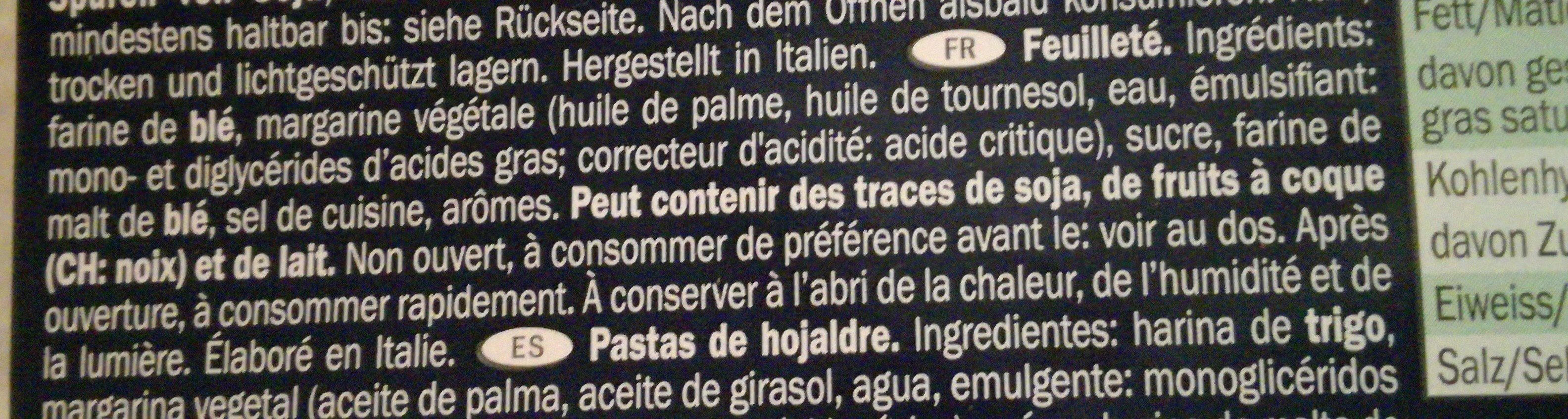 Le Sfoglie - Ingredients - fr