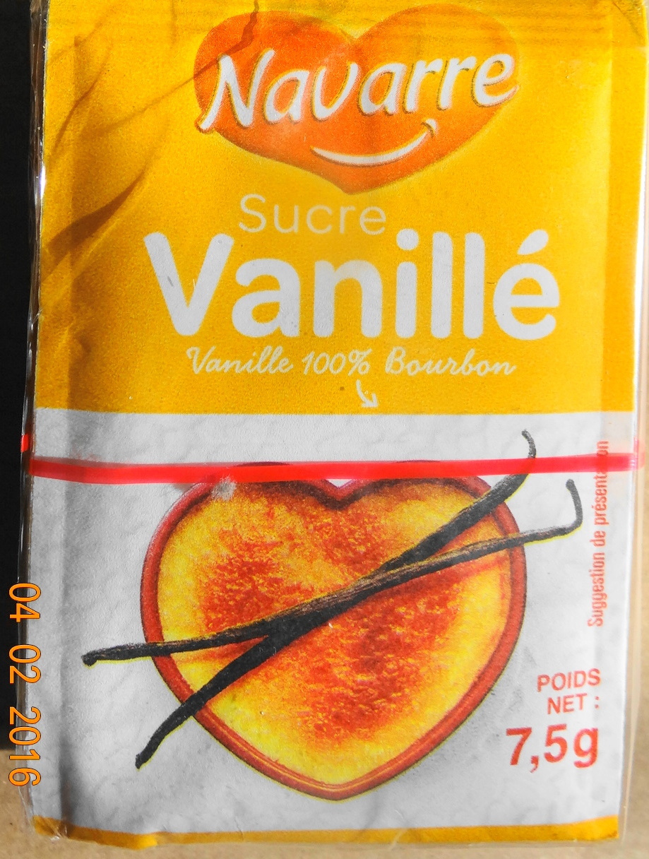 Sucre Vanillé - Navarre - 75 g, 10 paquets de 7.5 g