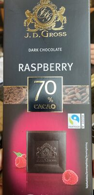Chocolat noir dégustation aux éclats de framboise (70% cacao) - Product