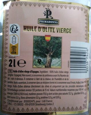 Huile d'olive vierge - Produit