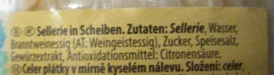 Sellerie in Scheiben (leicht sauer) - Zutaten
