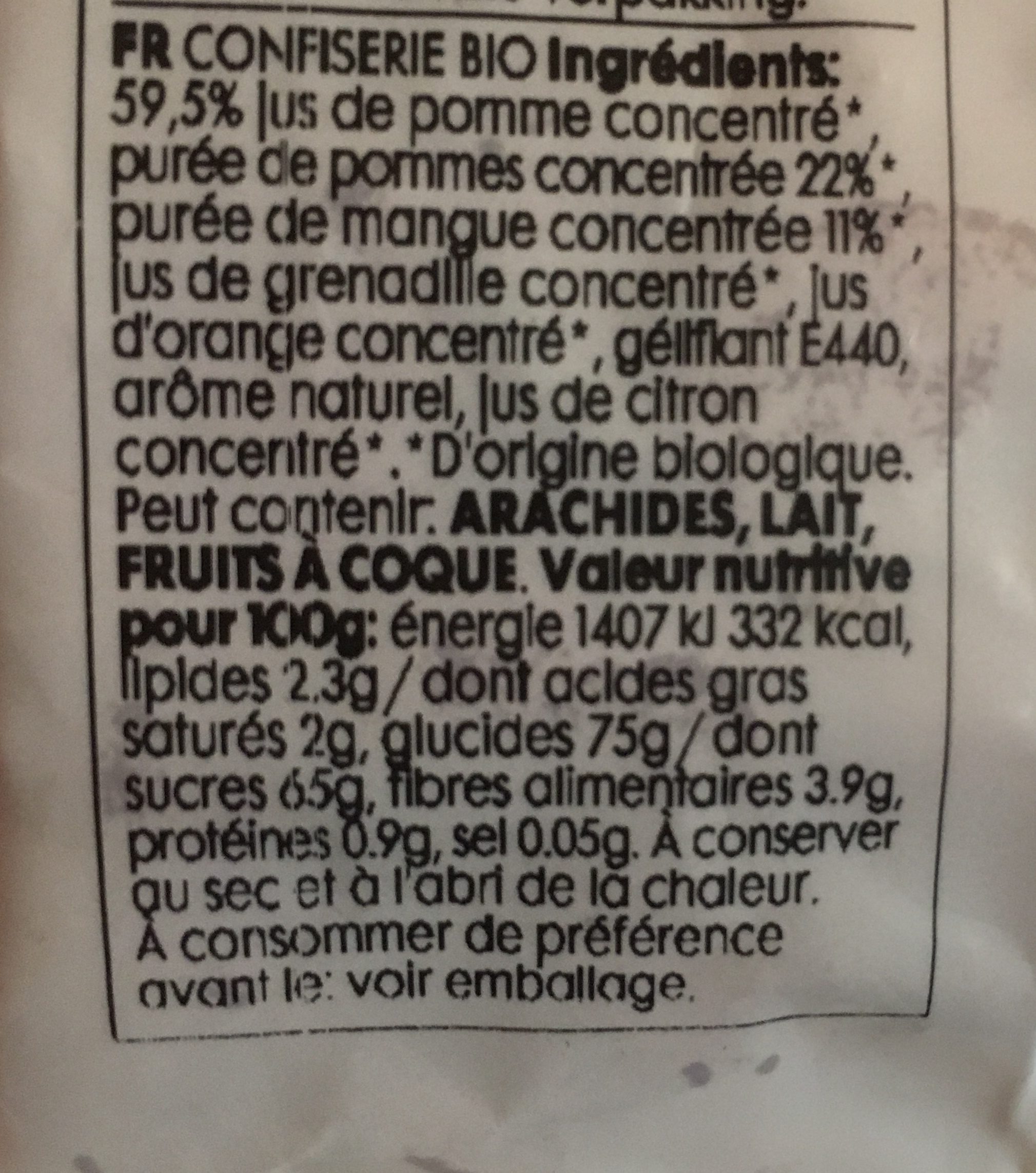 Candy mango - Ingredients - fr