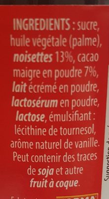 Nulacta - Ingredients - fr