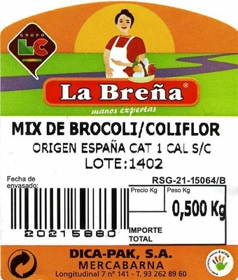 Mix de brócoli y coliflor - Ingredients