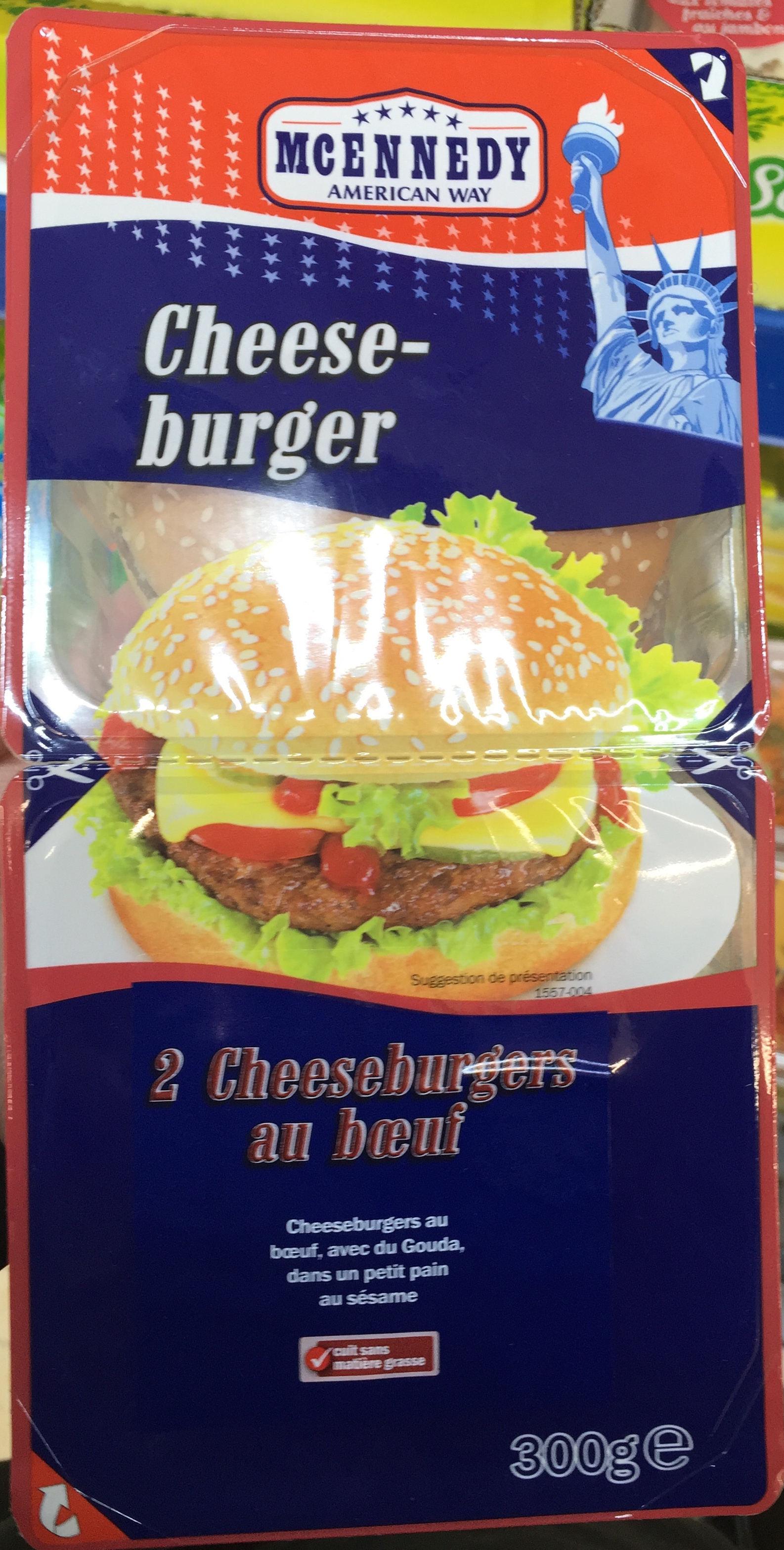 2 Cheeseburgers au bœuf avec du Gouda - Produit