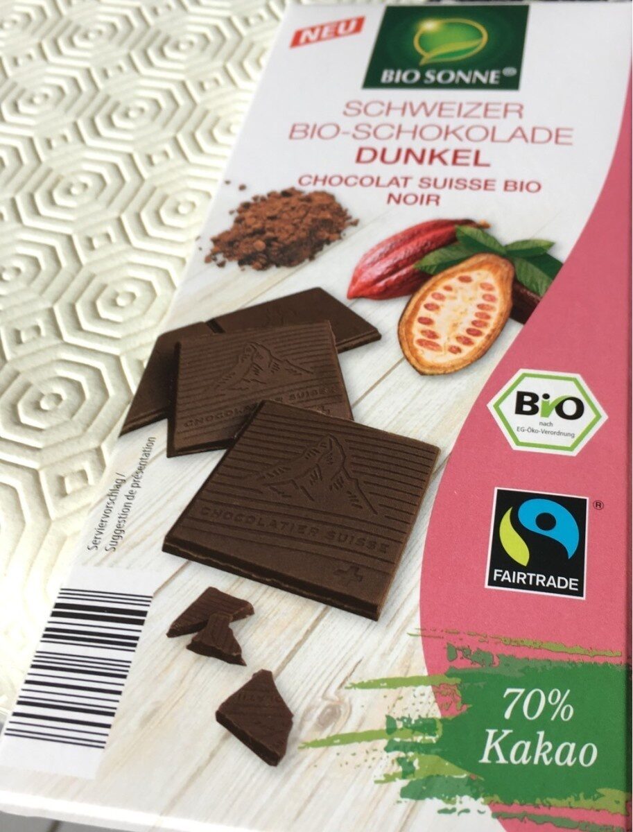 Schweizer bio-schokolade dunkel - Produkt
