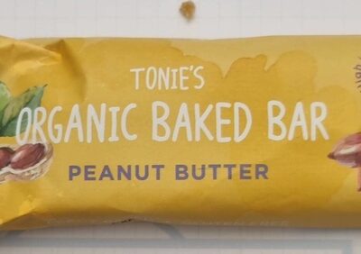 Tonie's Organic Baked bar Peanut Butter - Produkt - fr