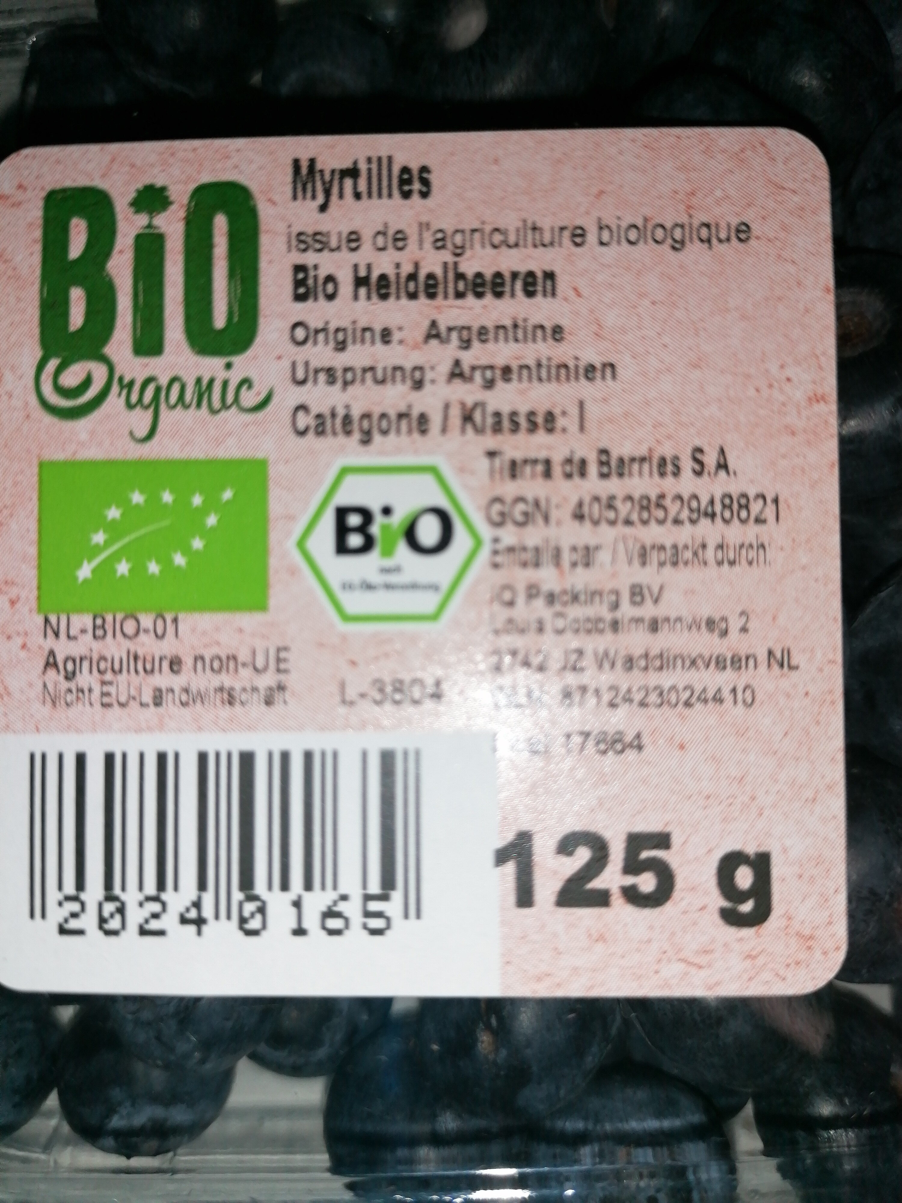 Bio Heidelbeeren - Product - fr