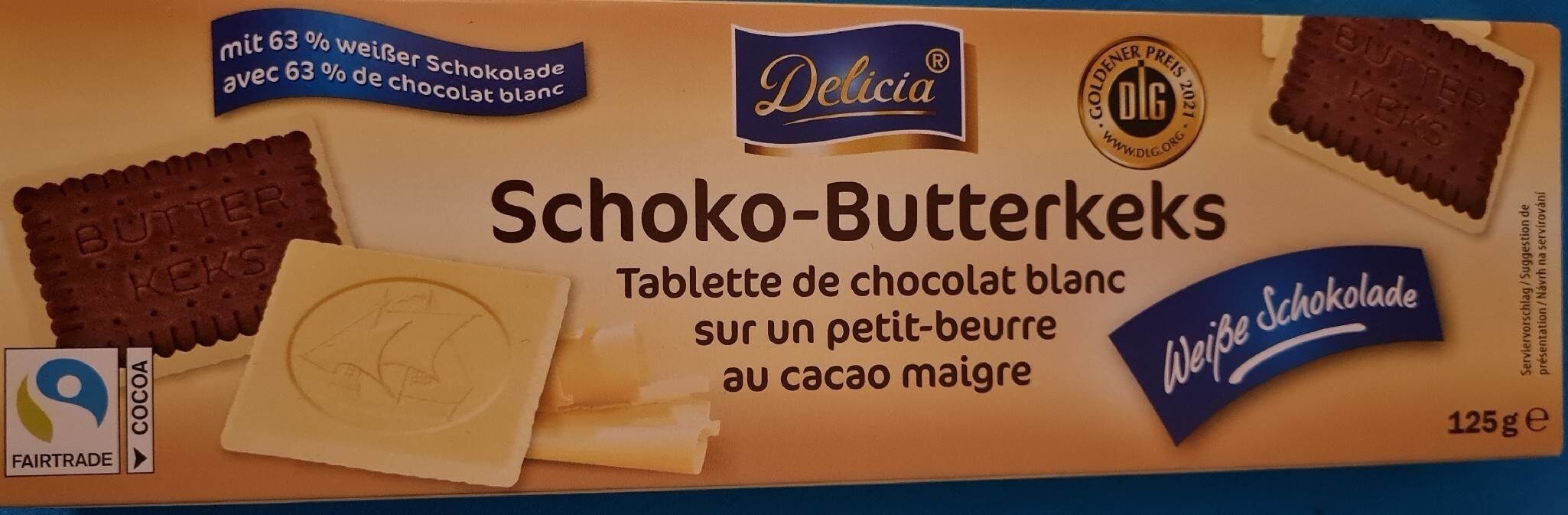 Schoko Butterkeks Weisse Schokolade - Produkt