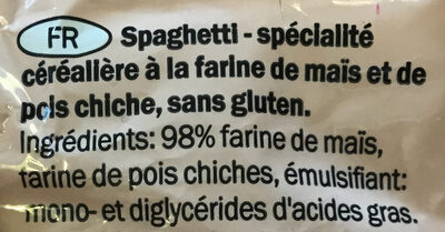 Glutenfrei Spaghetti - Ingrédients