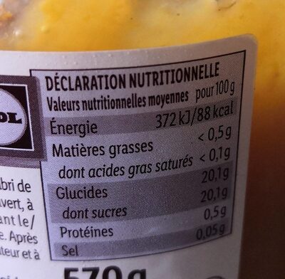 Compote pomme abricot rouge - Nutrition facts - fr