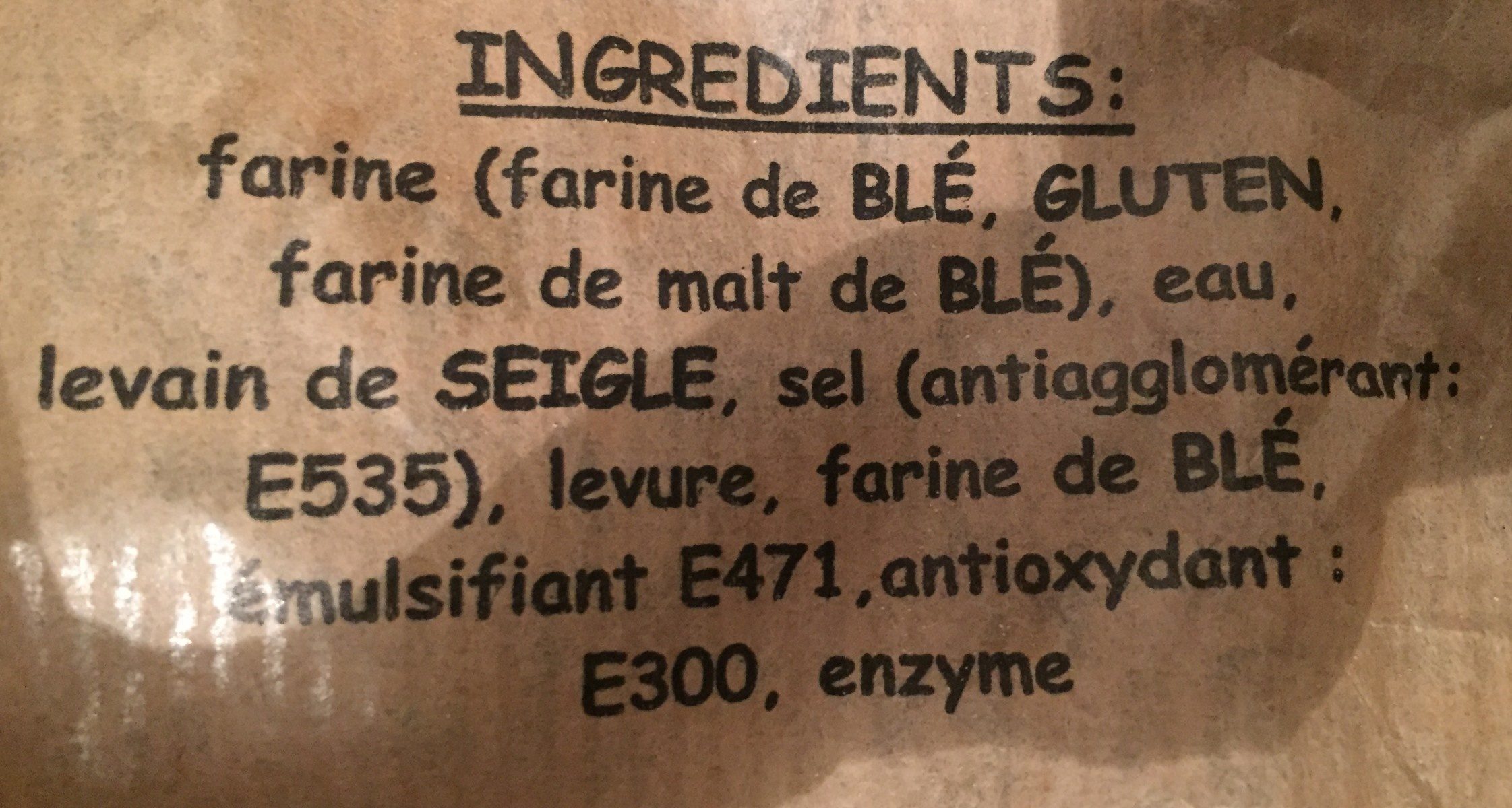 4 x Mie Dinette - Ingrediënten - fr