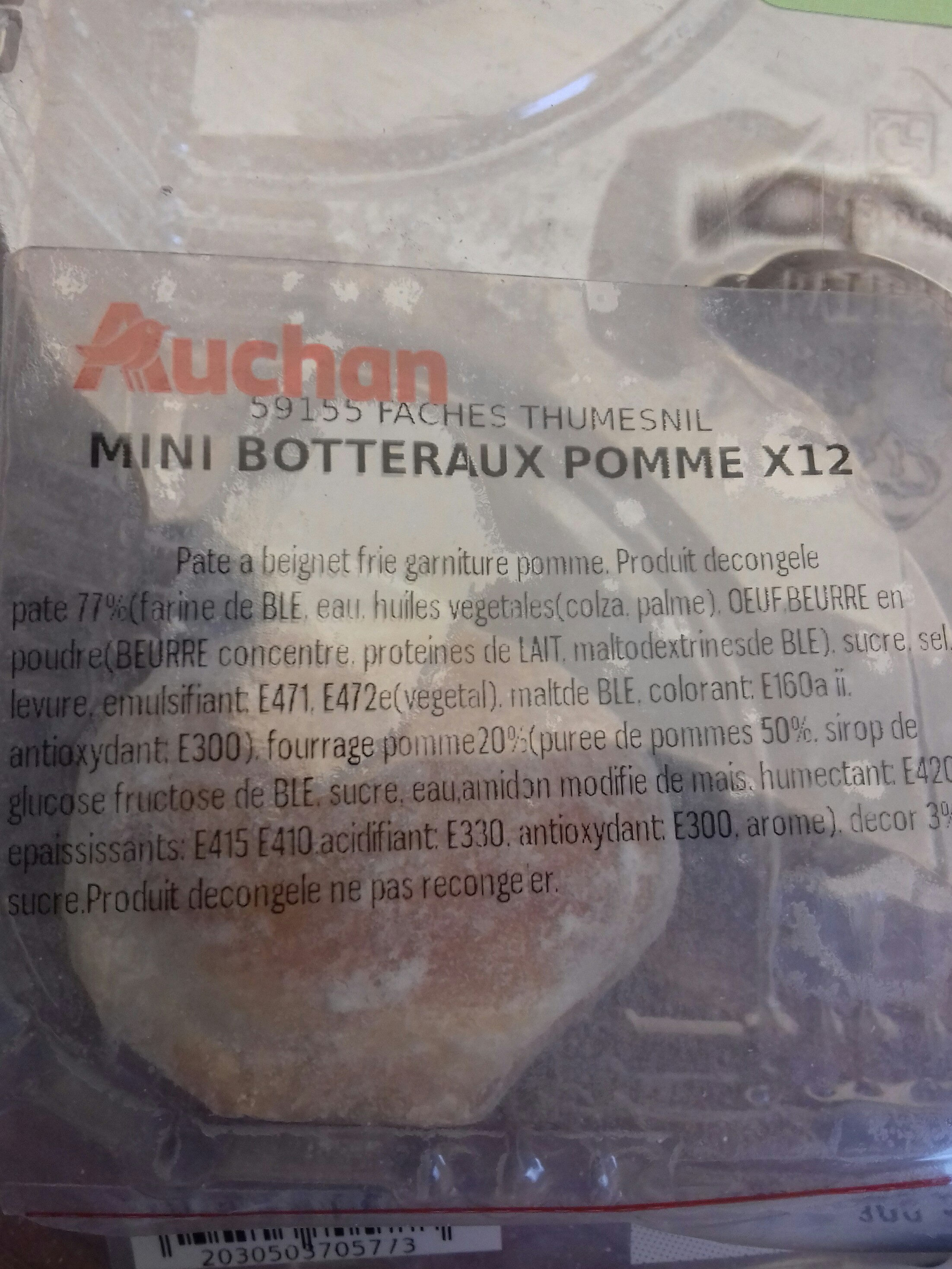 Mini botteraux pomme - Ingredients - fr