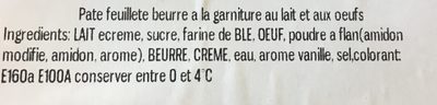 Flan aux Oeufs - Ingredients - fr