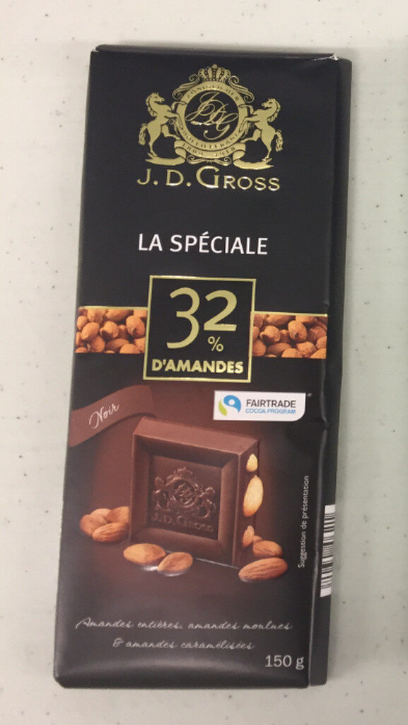 Chocolat La Spéciale noir d´amandes - Produkt - fr