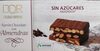 Turrón de chocolate con almendras sin azúcares - Product