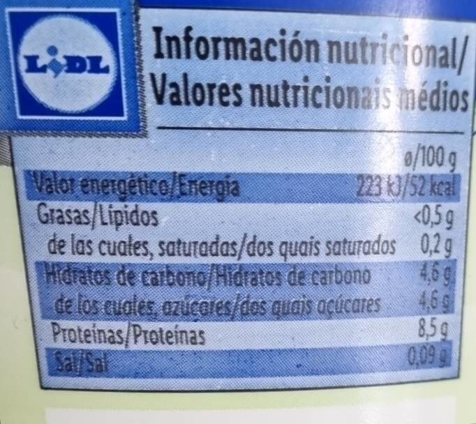 Queso fresco batido QUARK - Nutrition facts - es