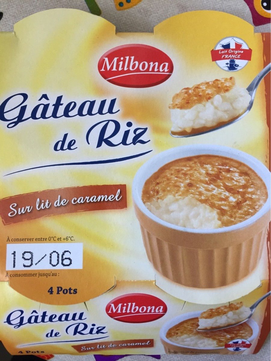 Gâteau de riz sur lit de caramel - Product - fr