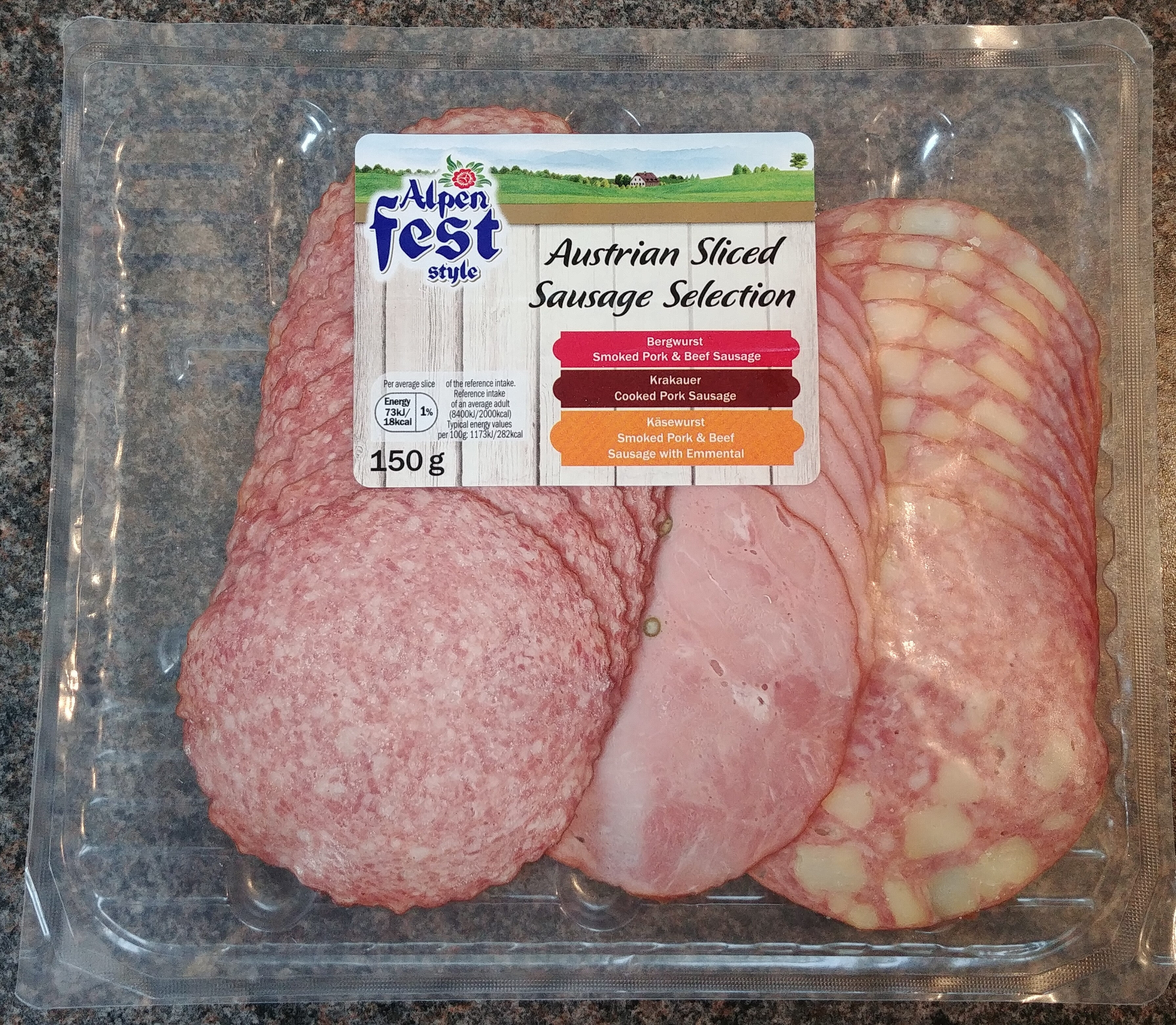 Austrian Sliced Sausage Selection - Producte - en
