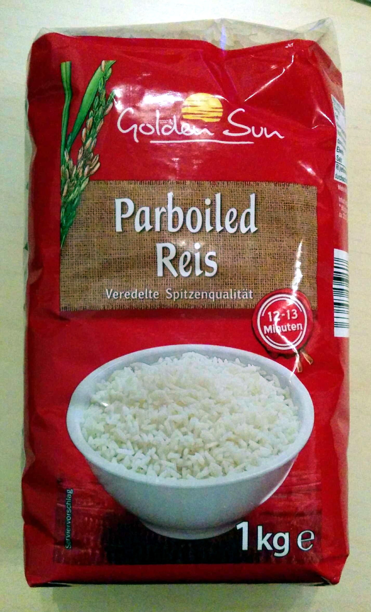 Haringen markering Regeneratief Parboiled Reis - Lidl Golden Sun - 1kg
