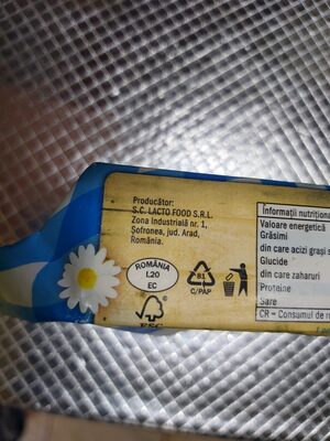 Unt de masă - Recycling instructions and/or packaging information - ro