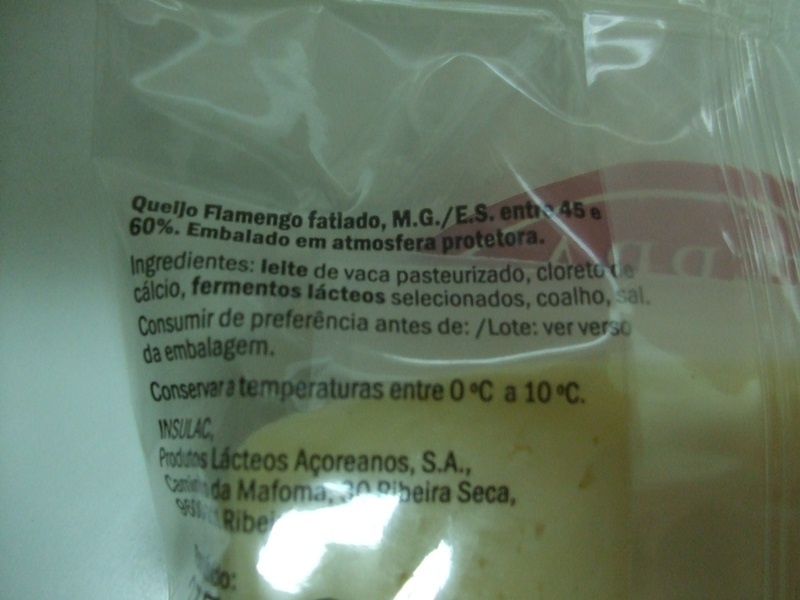 Queijo Flamengo - Ingredients - pt