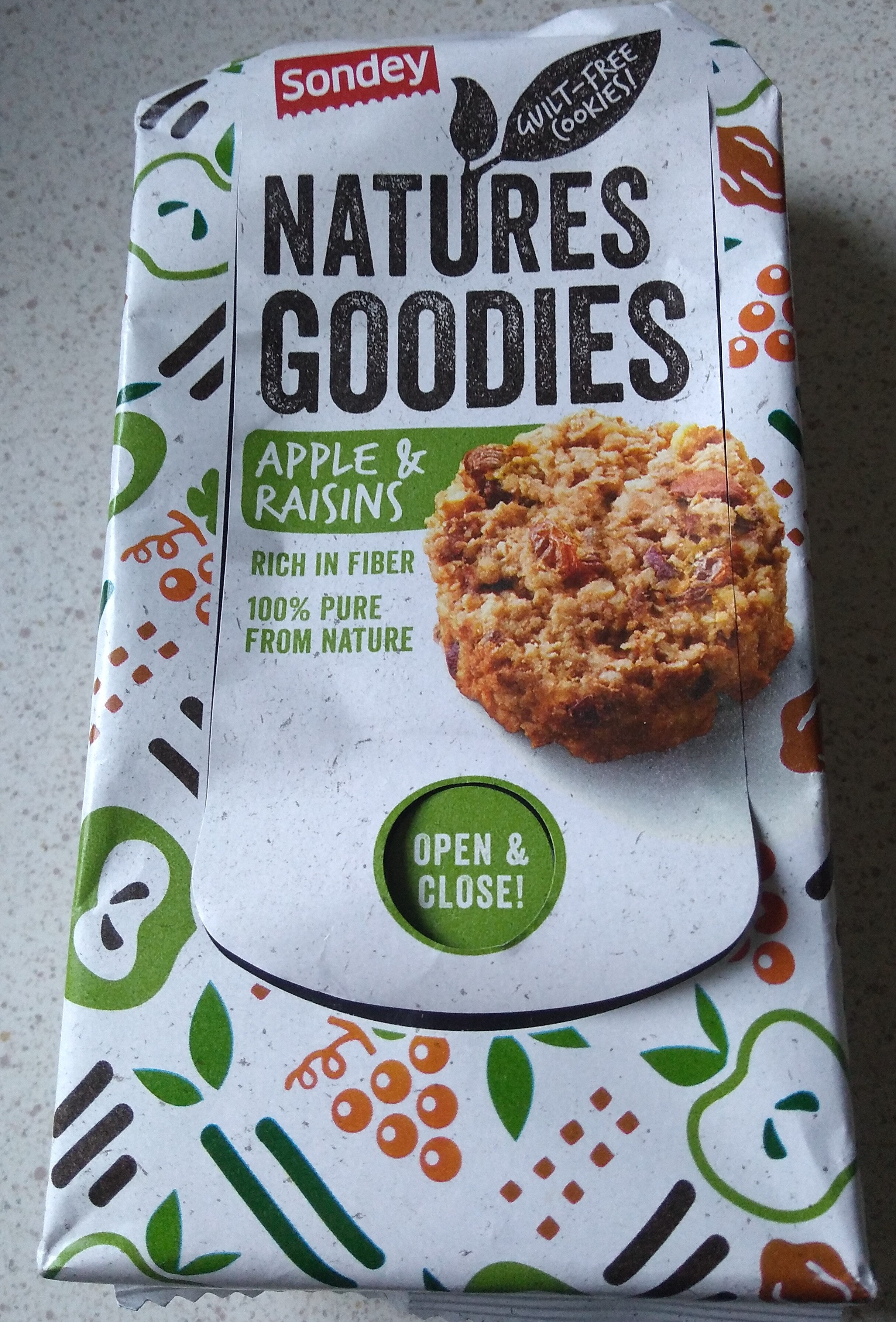 Natures Goodies, Apple & Raisin - Produkt - nl