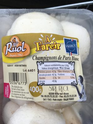 Champignons de Paris Blanc - Zutaten - fr