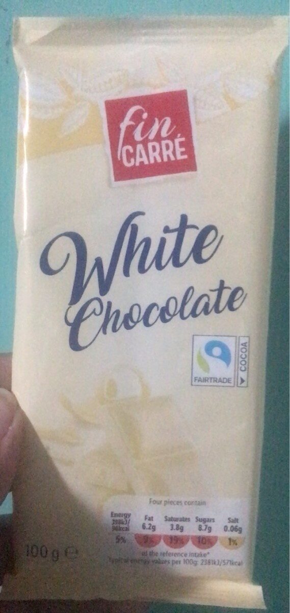 White chocolate - Producto - en