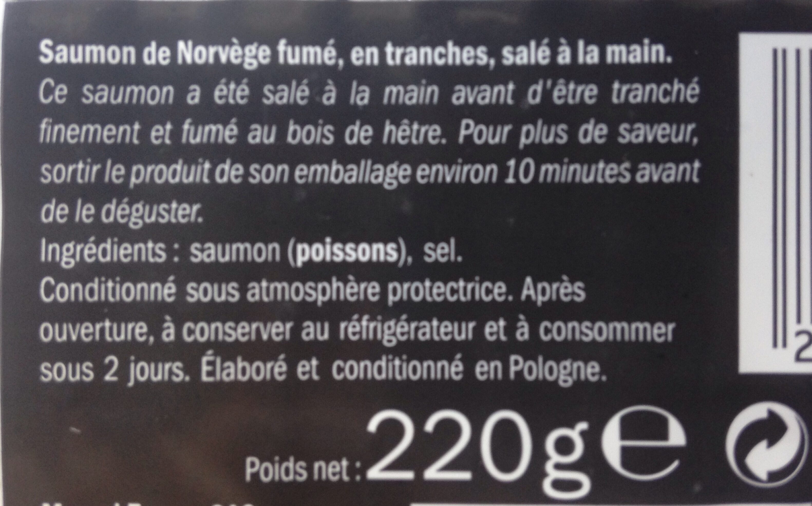 Norwegian Smoked Salmon - Ingredienser - fr