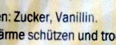 Vanillin Zucker - Ingrédients