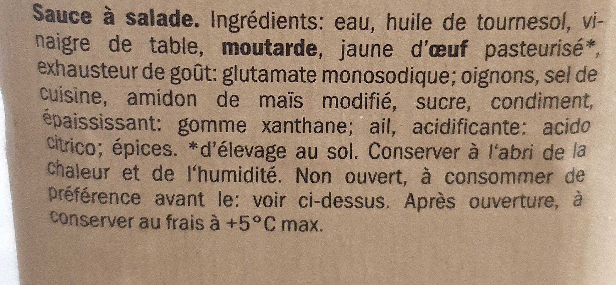 Saladinettes, frech dressing - Ingredienti - fr