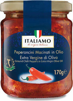 ground chili peppers in olive oil - Produit