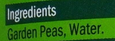 Garden peas - Ingredients