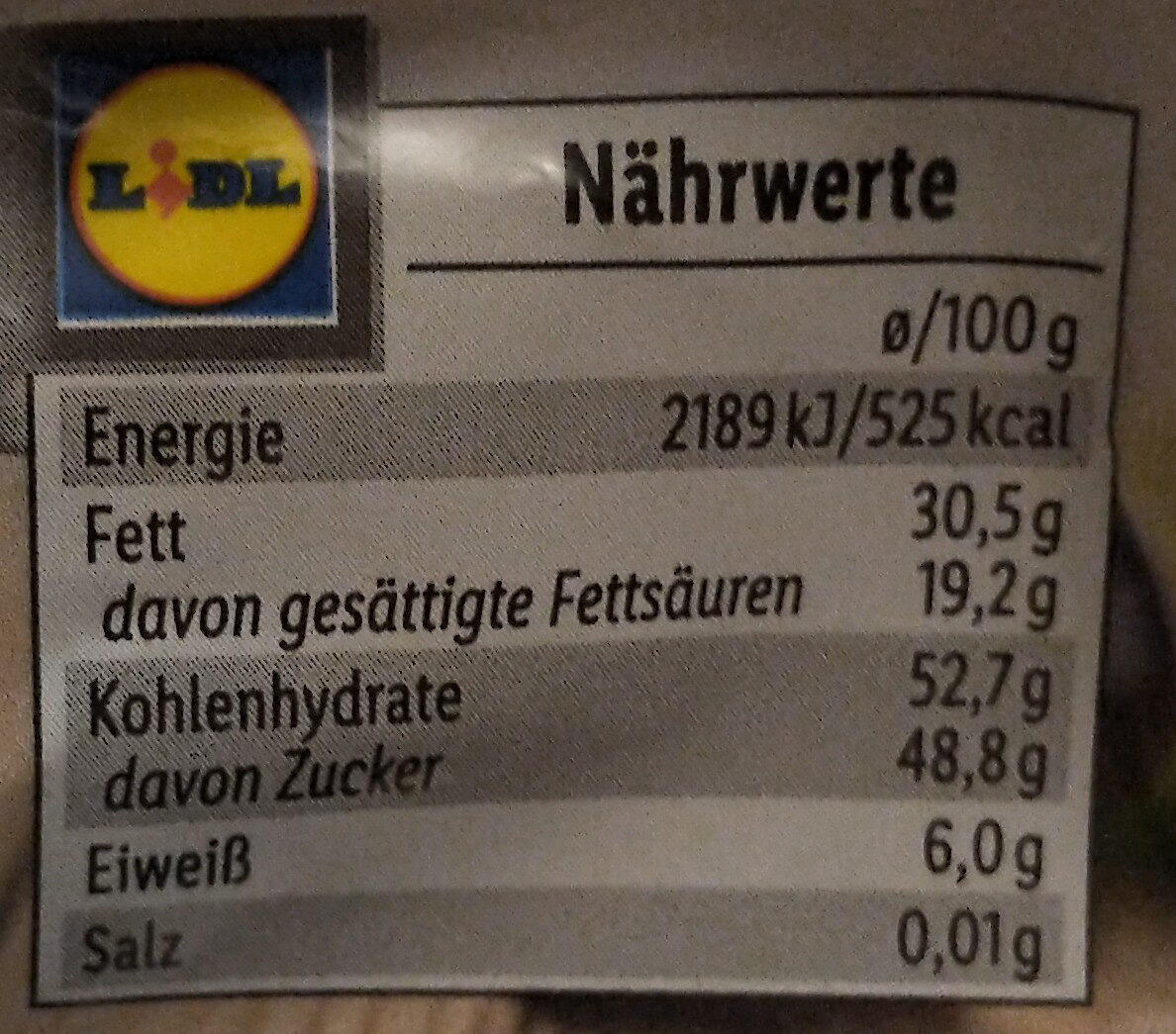 Sauerkirschen in Zartbitterschokolade - Nutrition facts - de