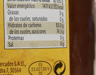 Miel de Flores - Nutrition facts