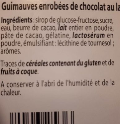 Guimauves de Pâques - Ingredients - fr