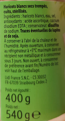 Haricots blancs - Ingredienti - fr