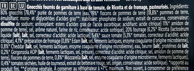 Gnocchi Tomato & Mozzarella - Ingrédients