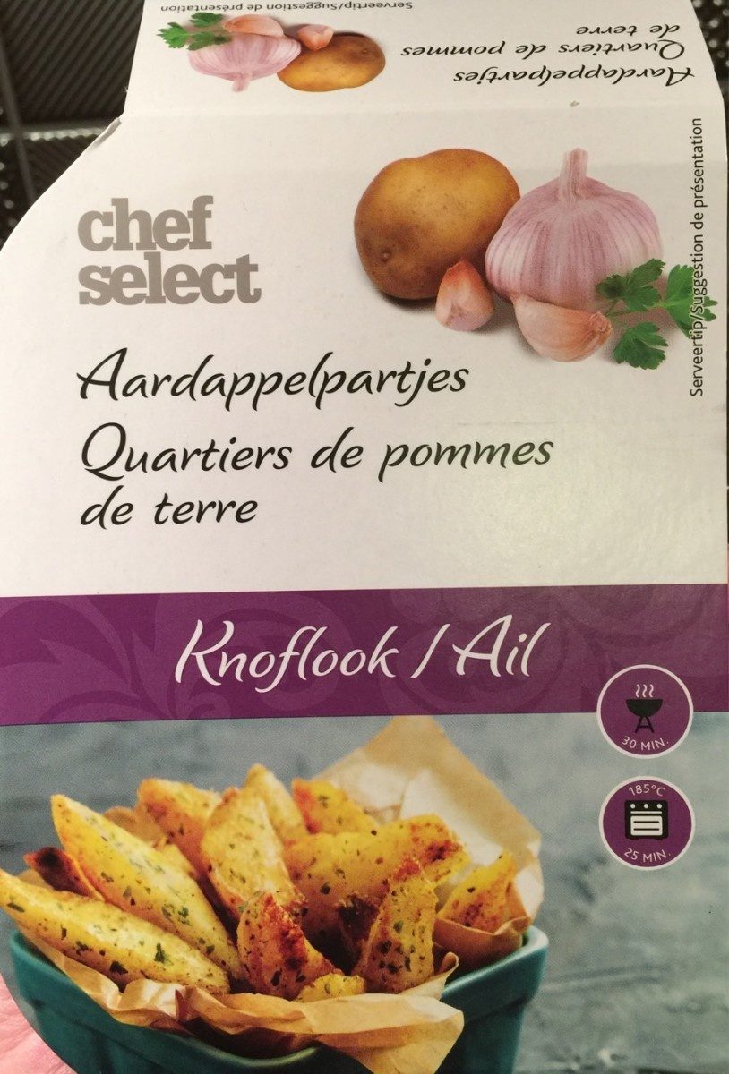 Quartiers de pommes de terre Aardappelpartjes Knoflook / Ail - Produit