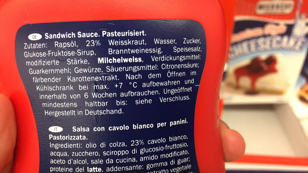 Sandwich Sauce - Ingredients - de