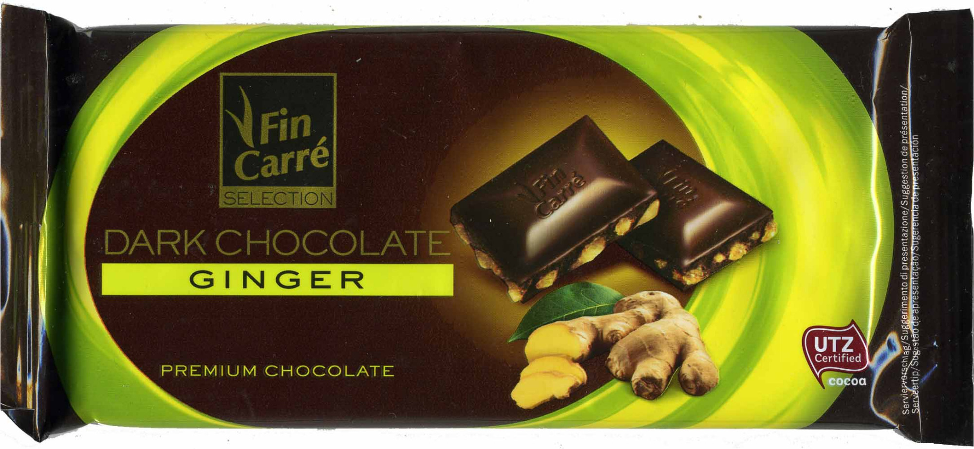 Dark chocolate Ginger 57% cocoa - Producte - de