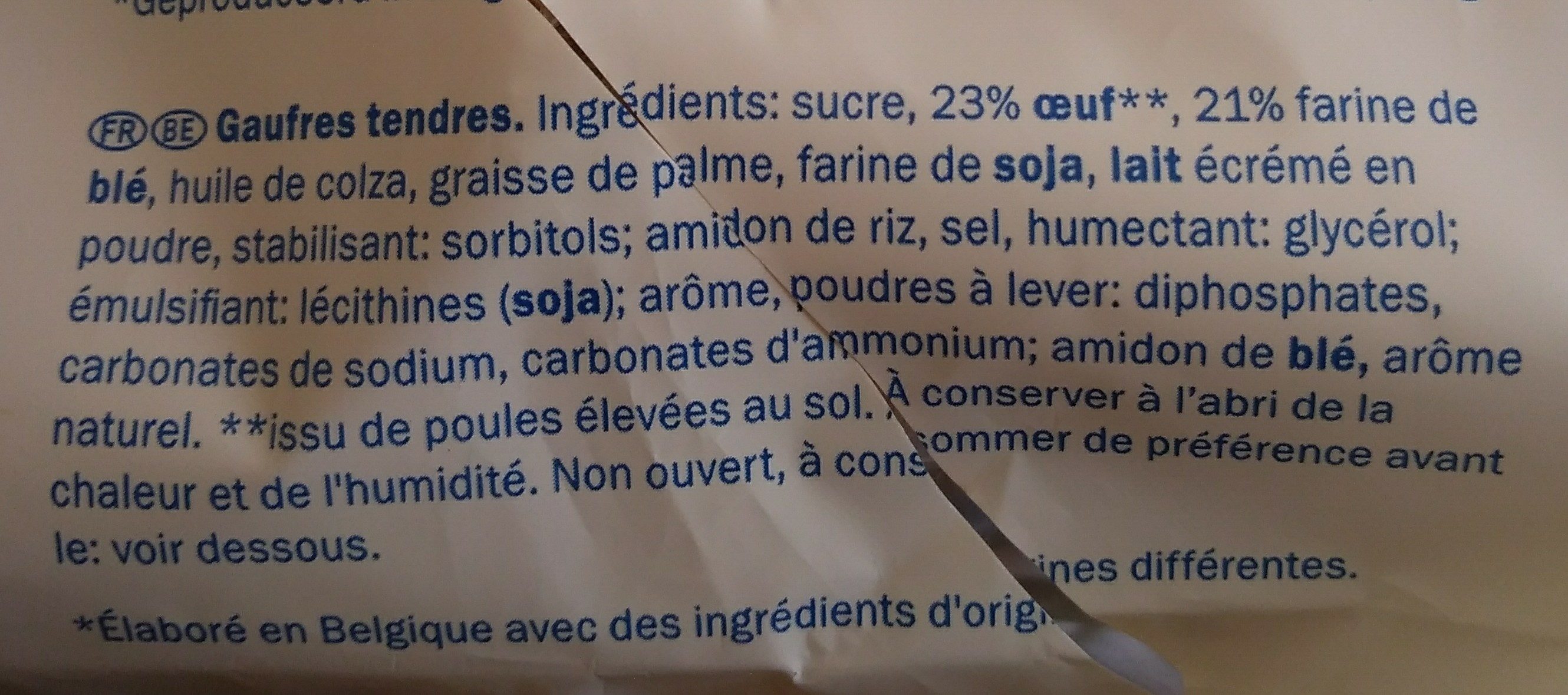 Belgische Waffel - Ingredients - fr