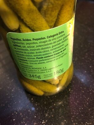 Pepinillos sabor anchoa - Ingredients - es