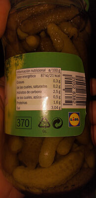 Pepinillos sabor anchoa - Recycling instructions and/or packaging information - es