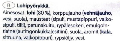 Lohipyörykkä - Ingredients - fi