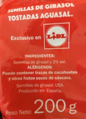Pipas aguasal - Ingredients - fr