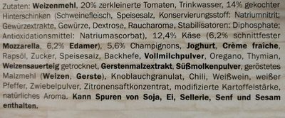 Jambon & champignons - Ingredients - de
