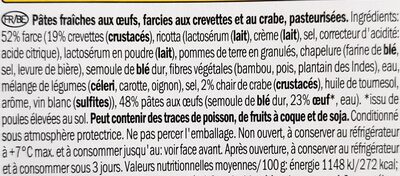 Panzerotti Prawn and Crab - Ingrediënten - fr