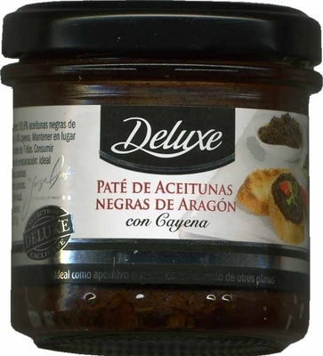 Paté de aceitunas negras de Aragón con cayena - Product - es